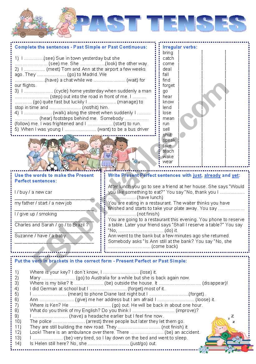 PAST TENSES worksheet