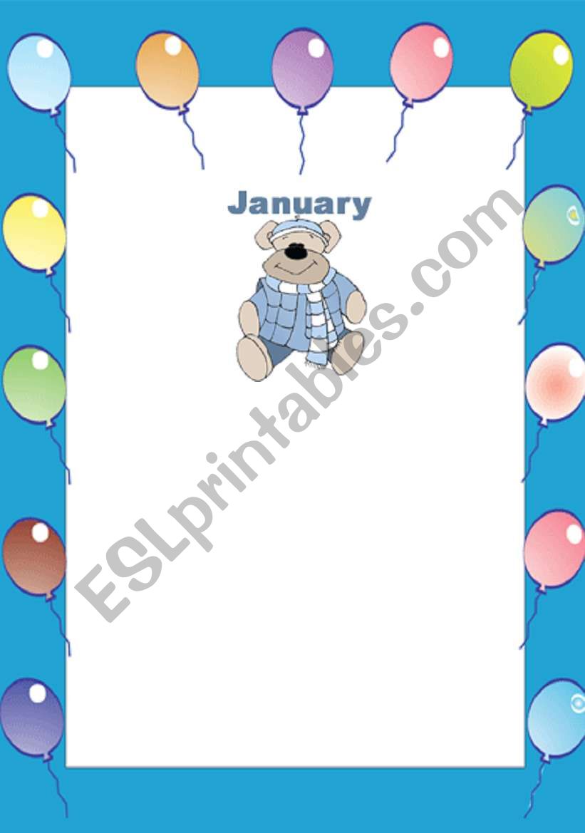 Birthday Calendar! worksheet