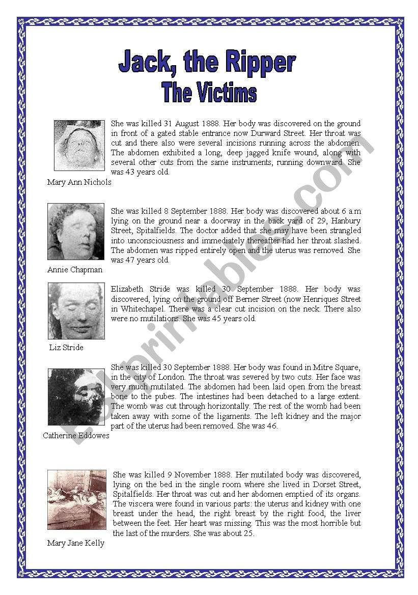 Jacks victims (12.01.09) worksheet