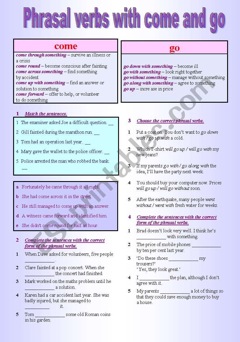 phrasal verbs  