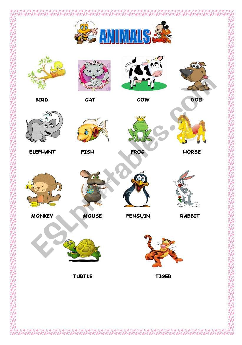 Animals-1 worksheet