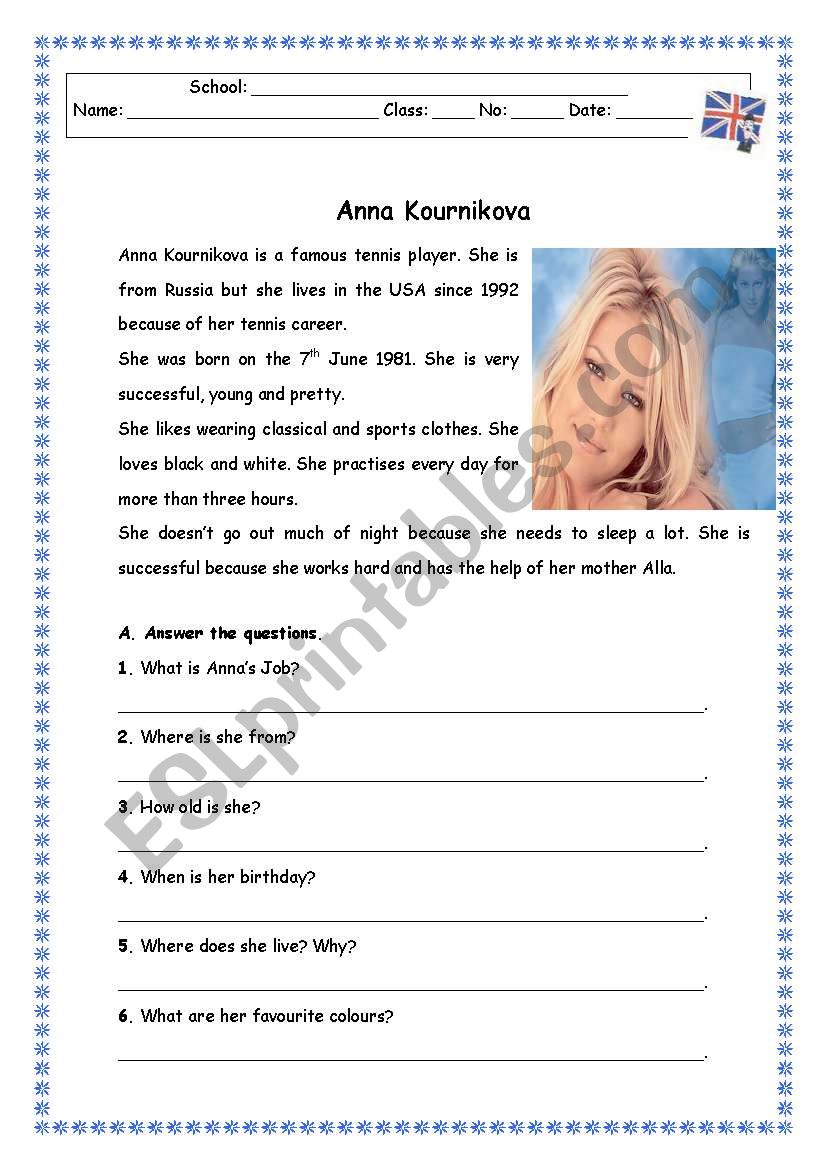 ANNA KOURNIKOVA worksheet