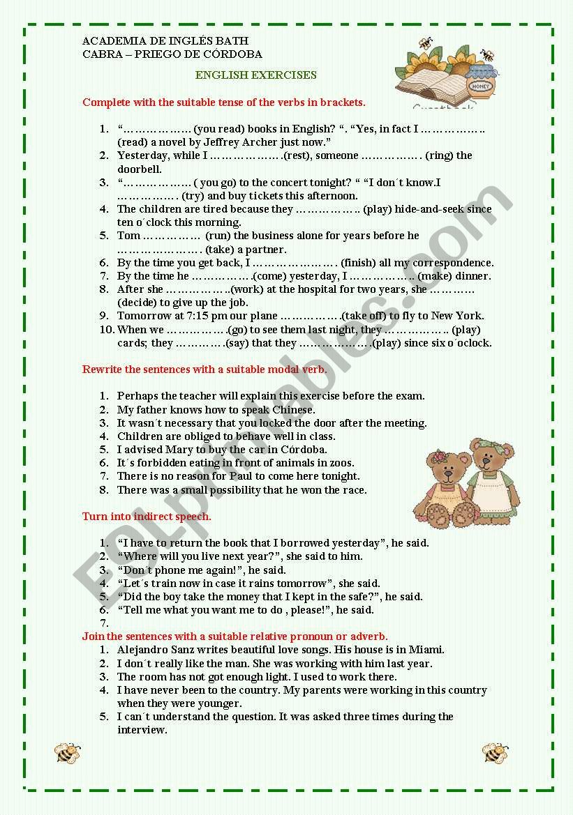 upper intermediate grammar revision