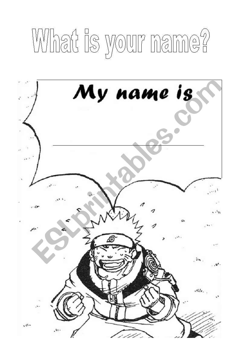 Whats your name? worksheet