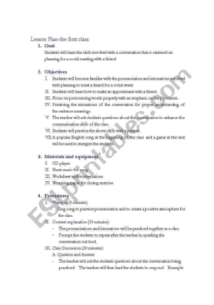 Korean Middle School English Lesson Plan