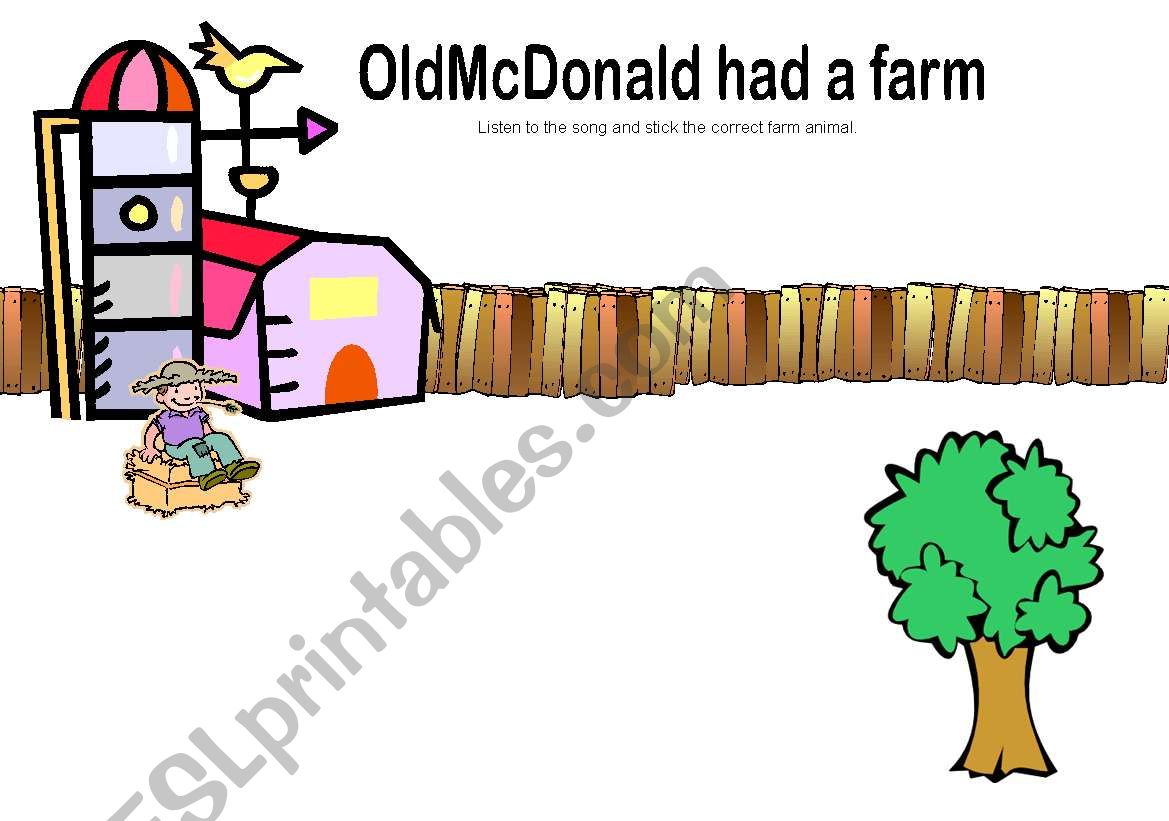 Old McDonald had a farm worksheet