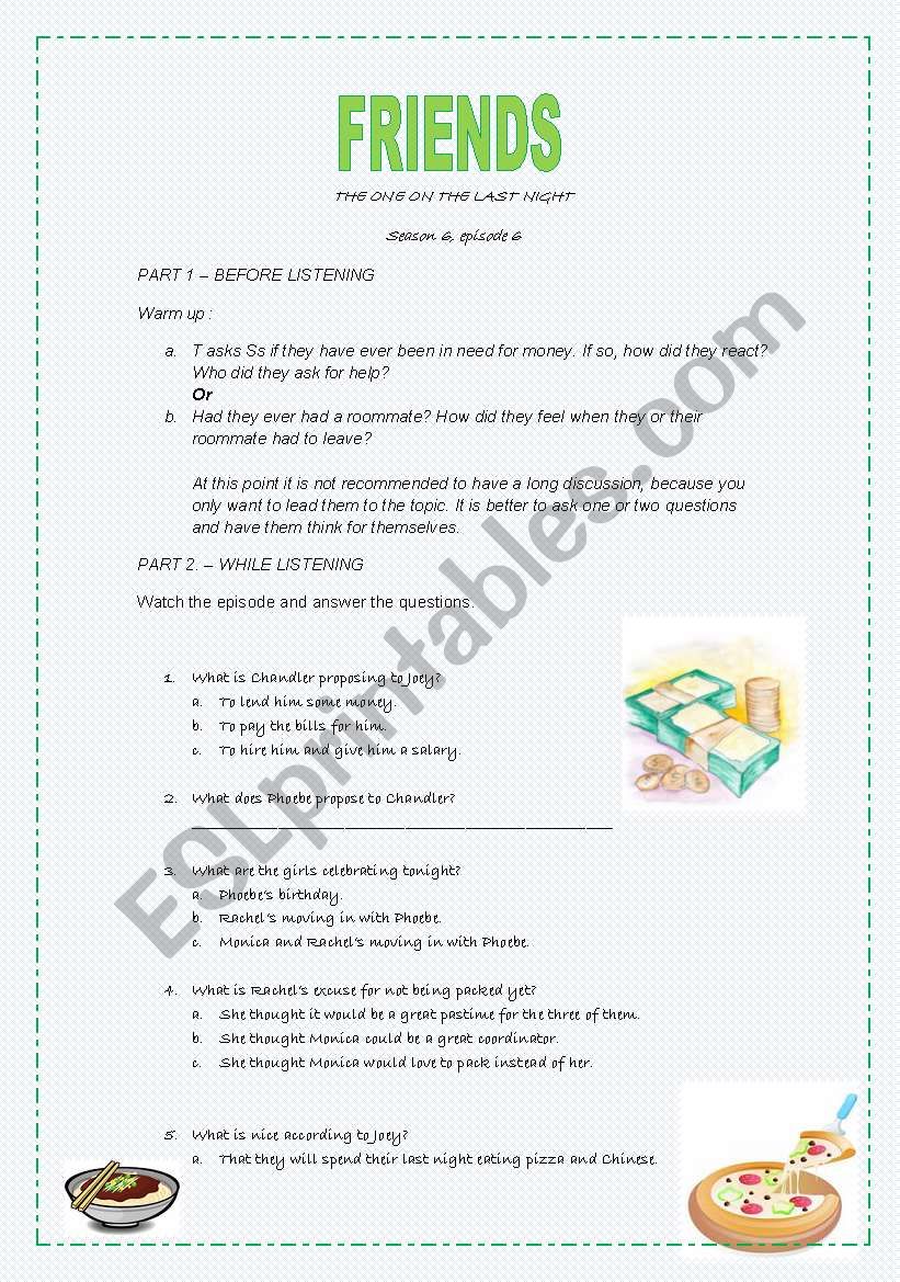 Friends - lesson plan based on our favourite sitcom