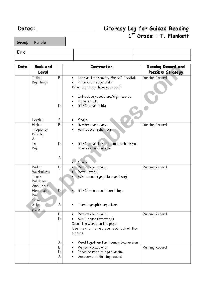 guided reading worksheet