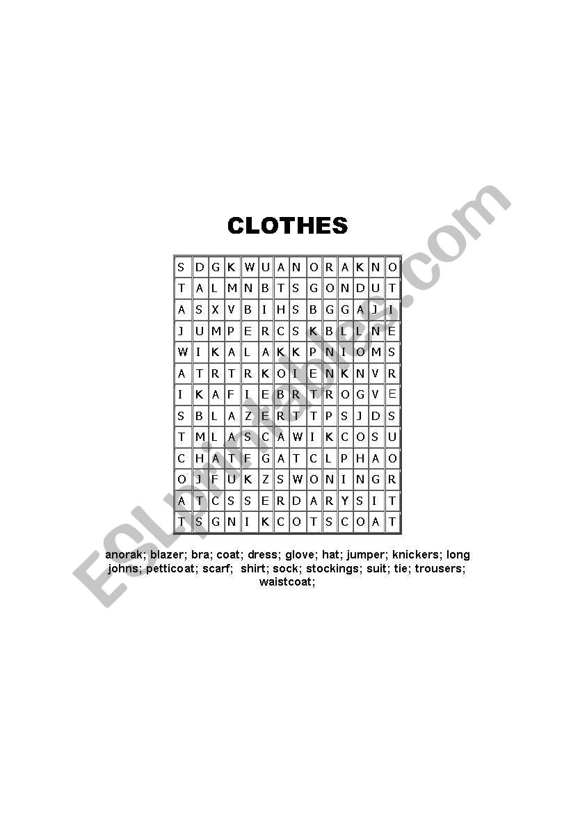 puzzle worksheet