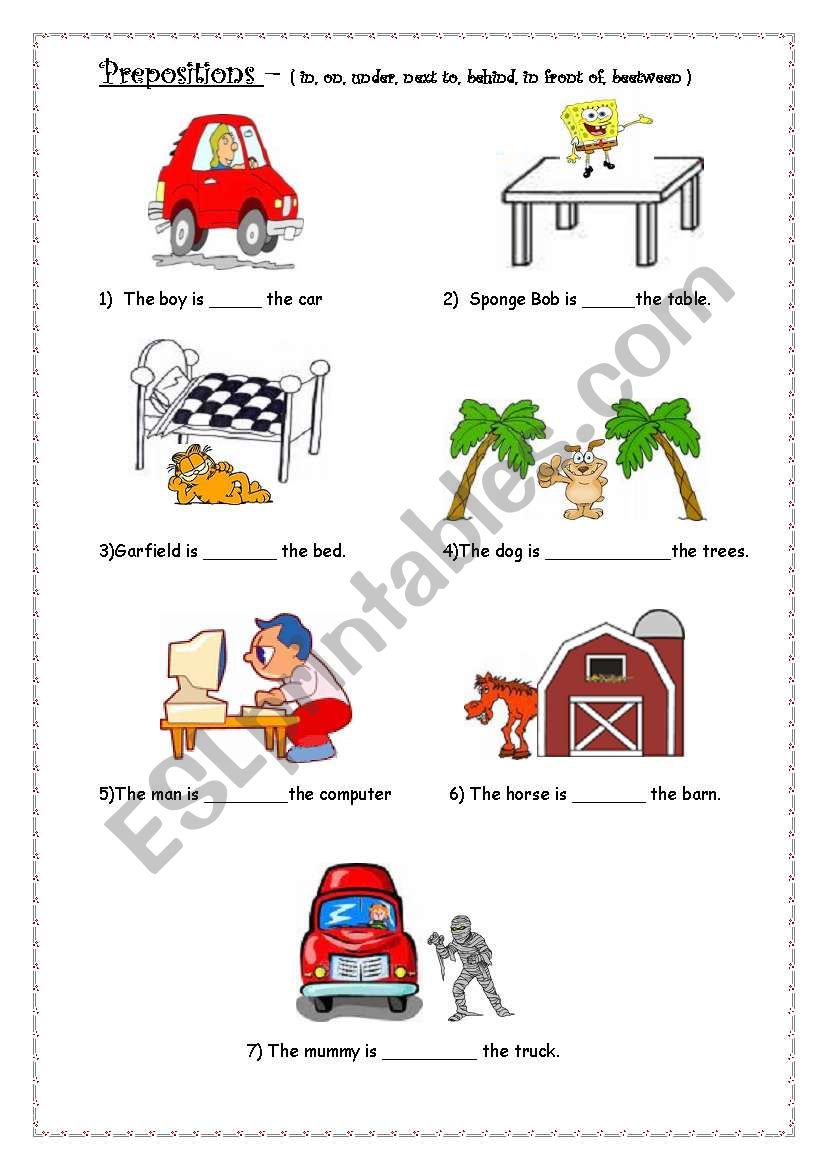 prepositions - ESL worksheet by nhl16