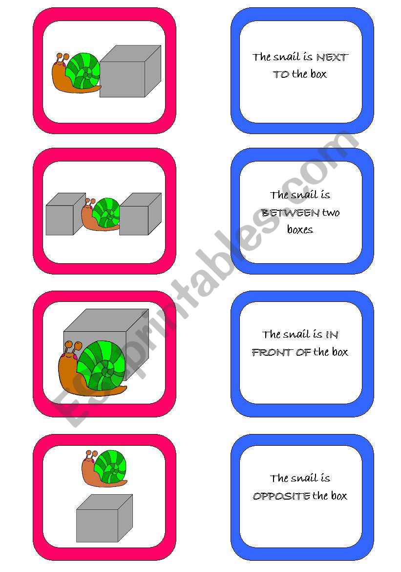 Memory card game (2/2) worksheet