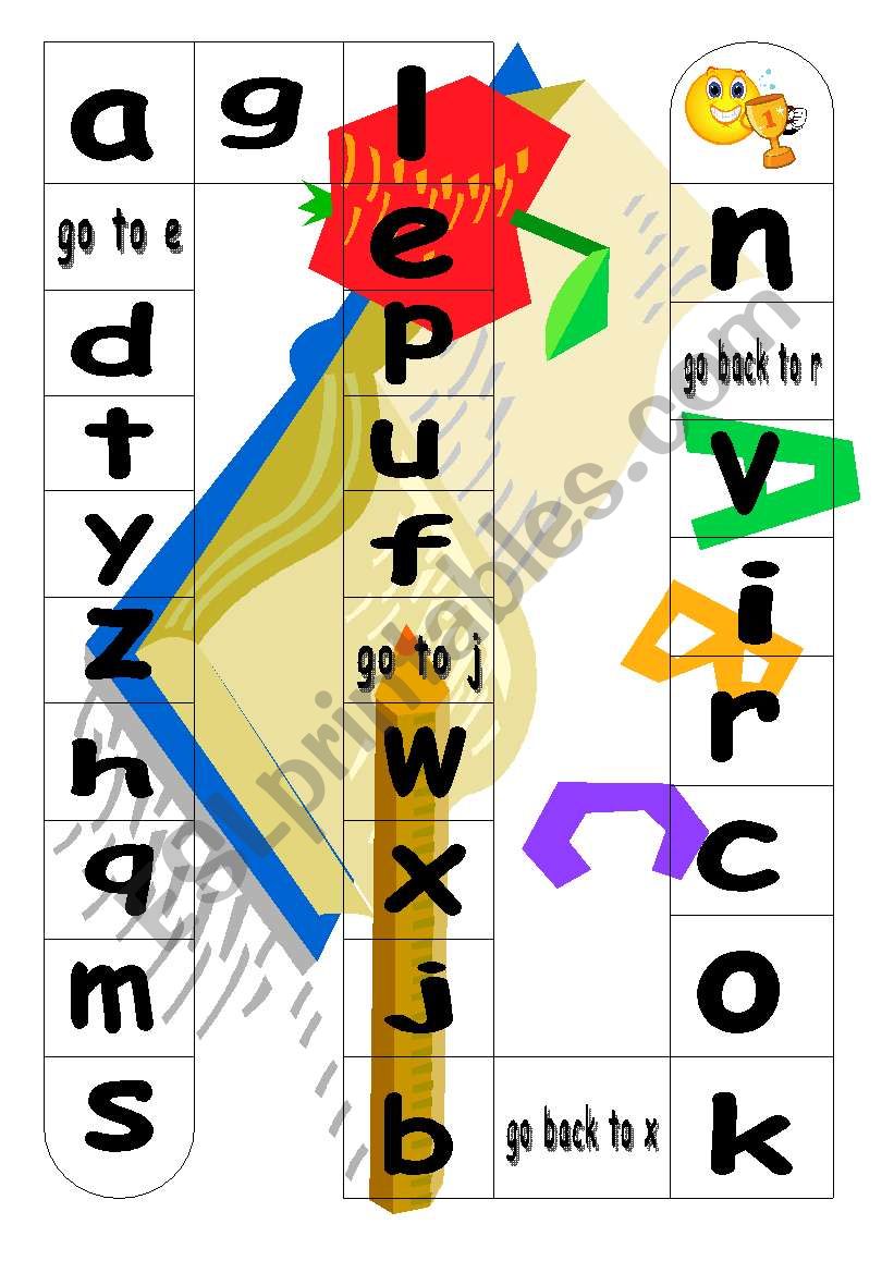 alphabet game worksheet