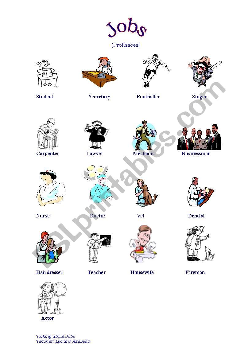 Jobs worksheet