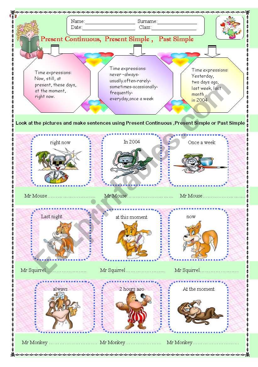 TENSES  PART 2 worksheet