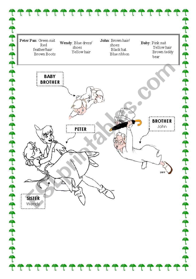 FamilyColouring  worksheet