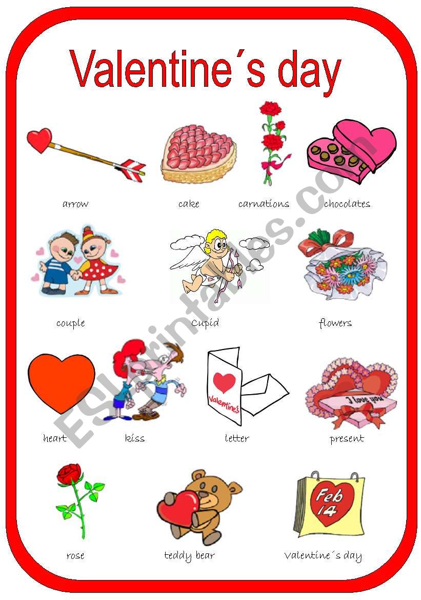 Valentines day. worksheet