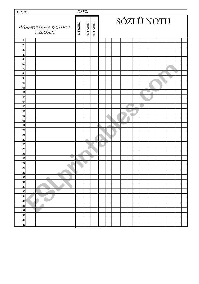 form worksheet