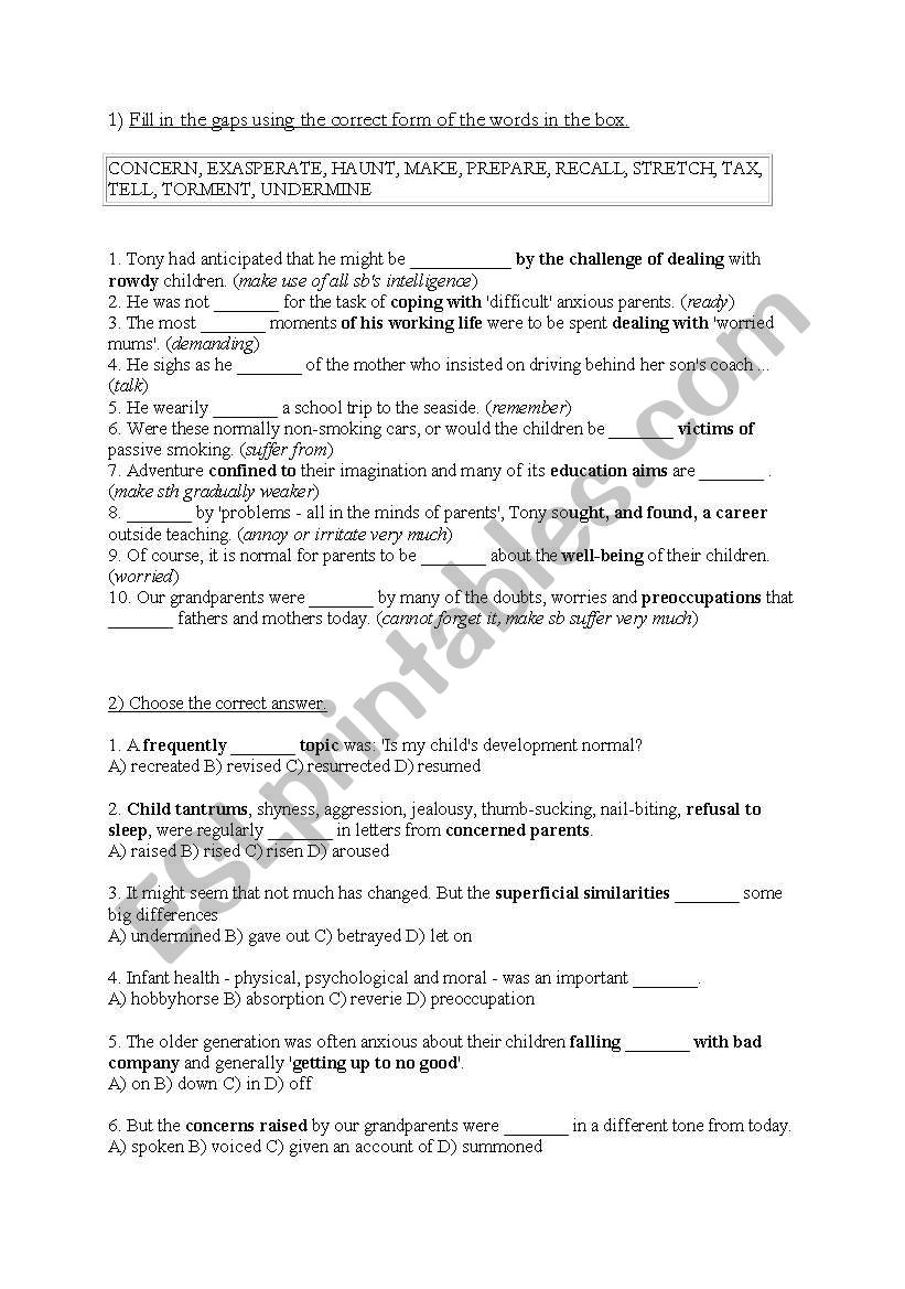 Collocation builder worksheet