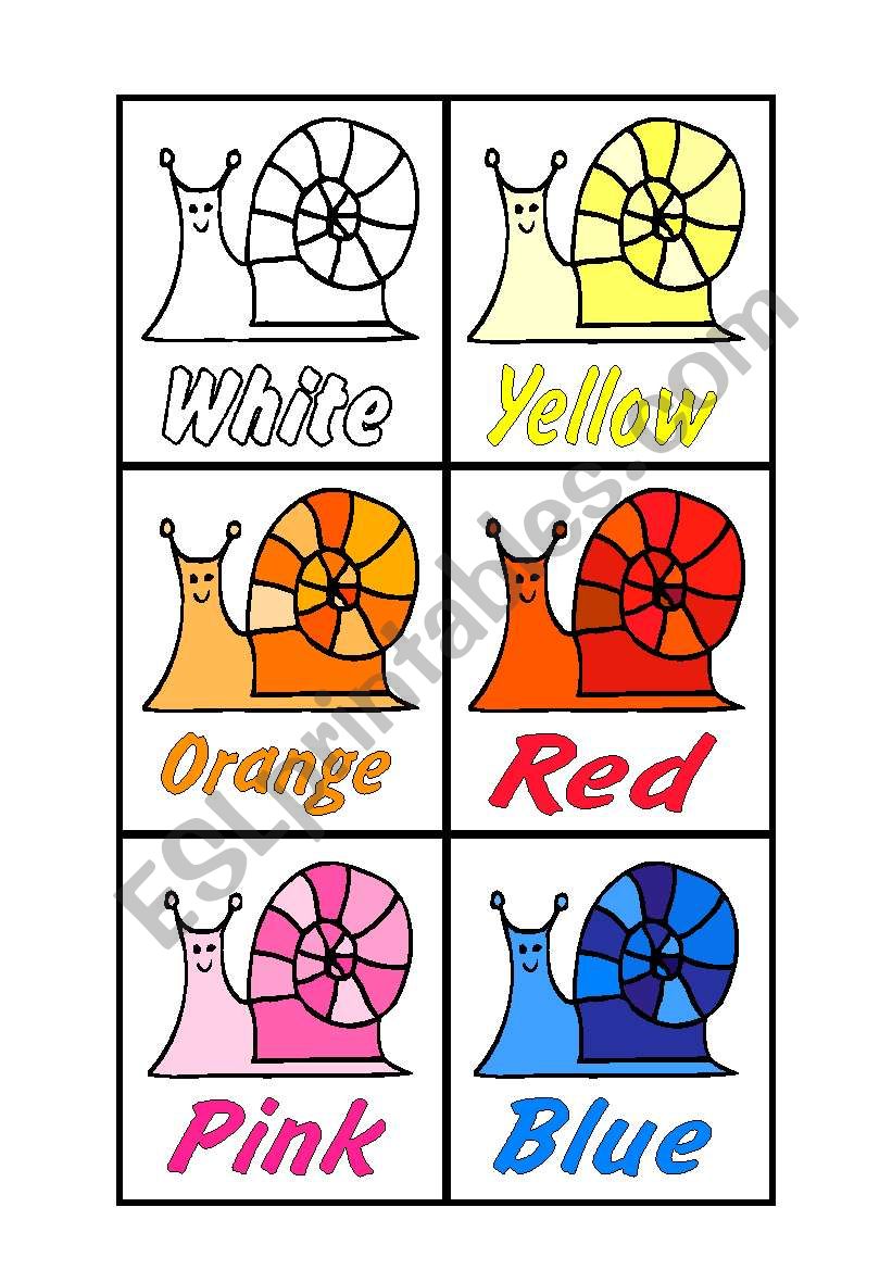 Colours worksheet