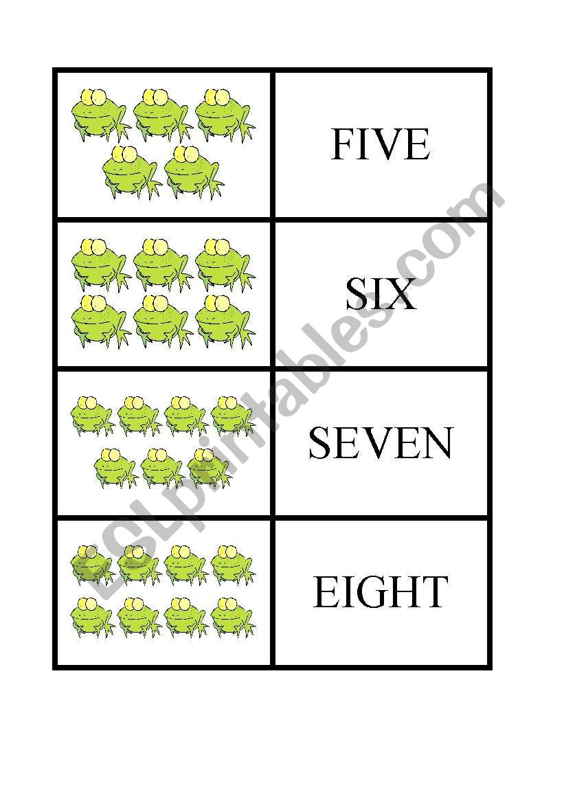 Numbers 1-10 Part 02 worksheet