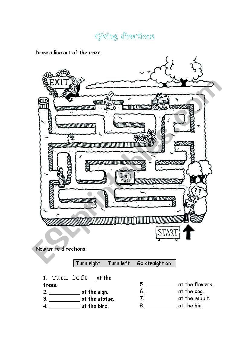 MAZE worksheet