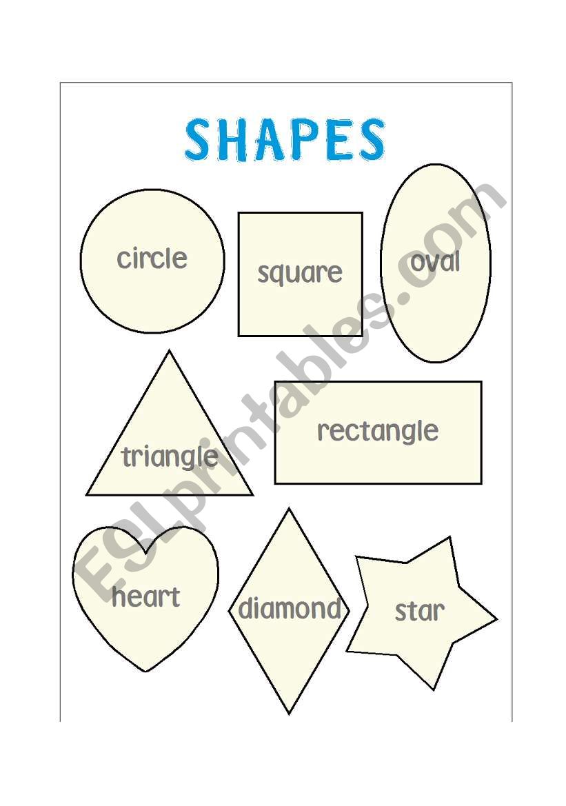 Poster About Shape worksheet
