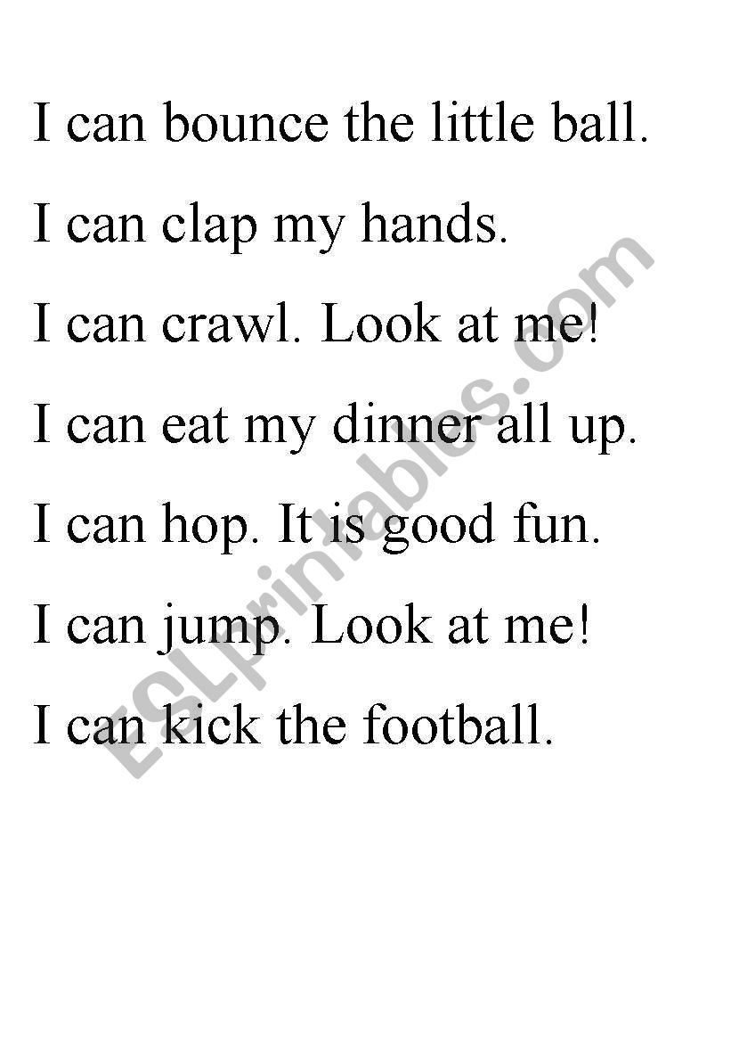 can you read these sentences? worksheet