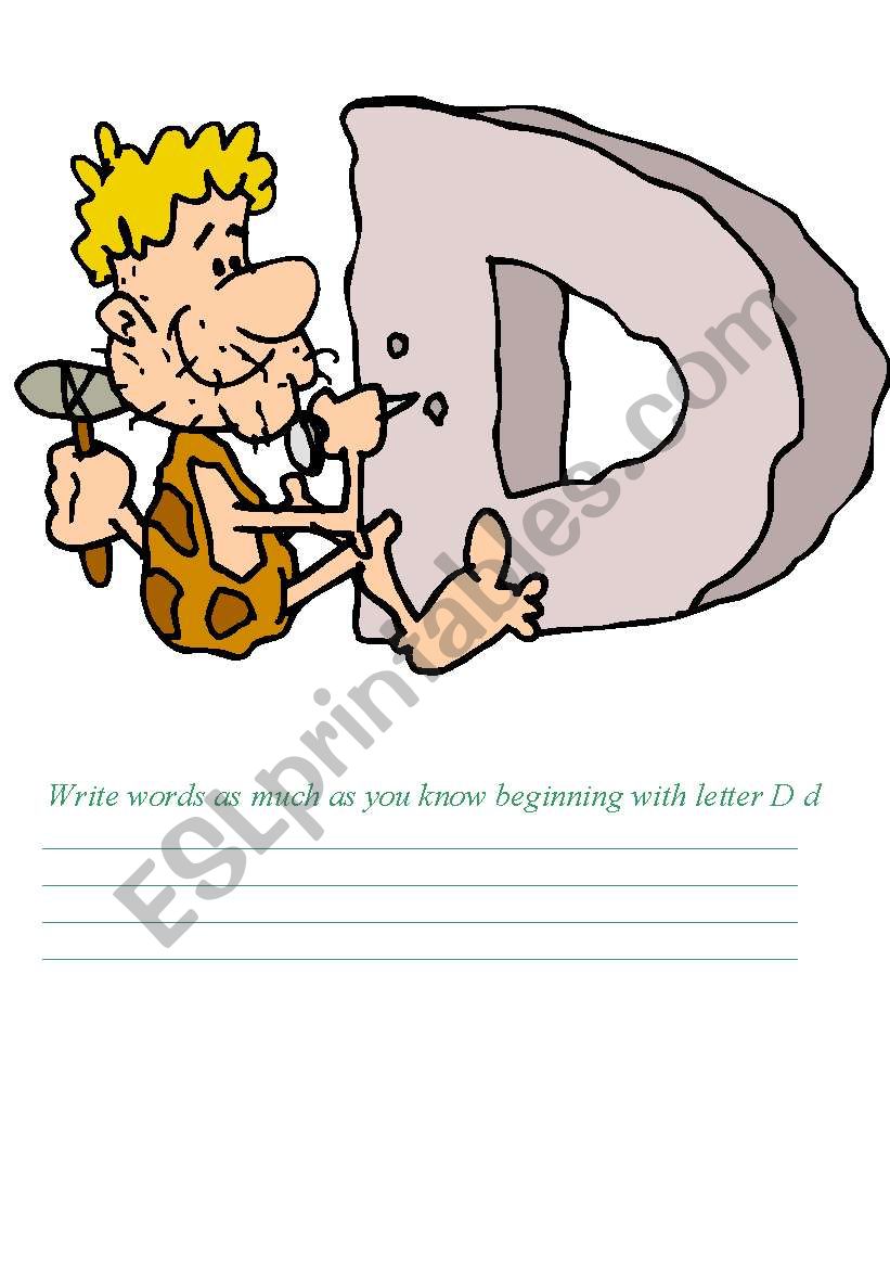 Letters D, E, F worksheet