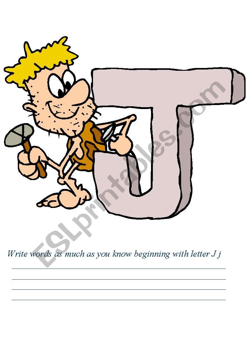 Letters J , K , L worksheet