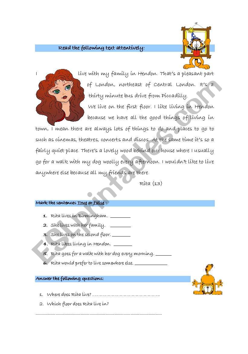 teste daily routine worksheet