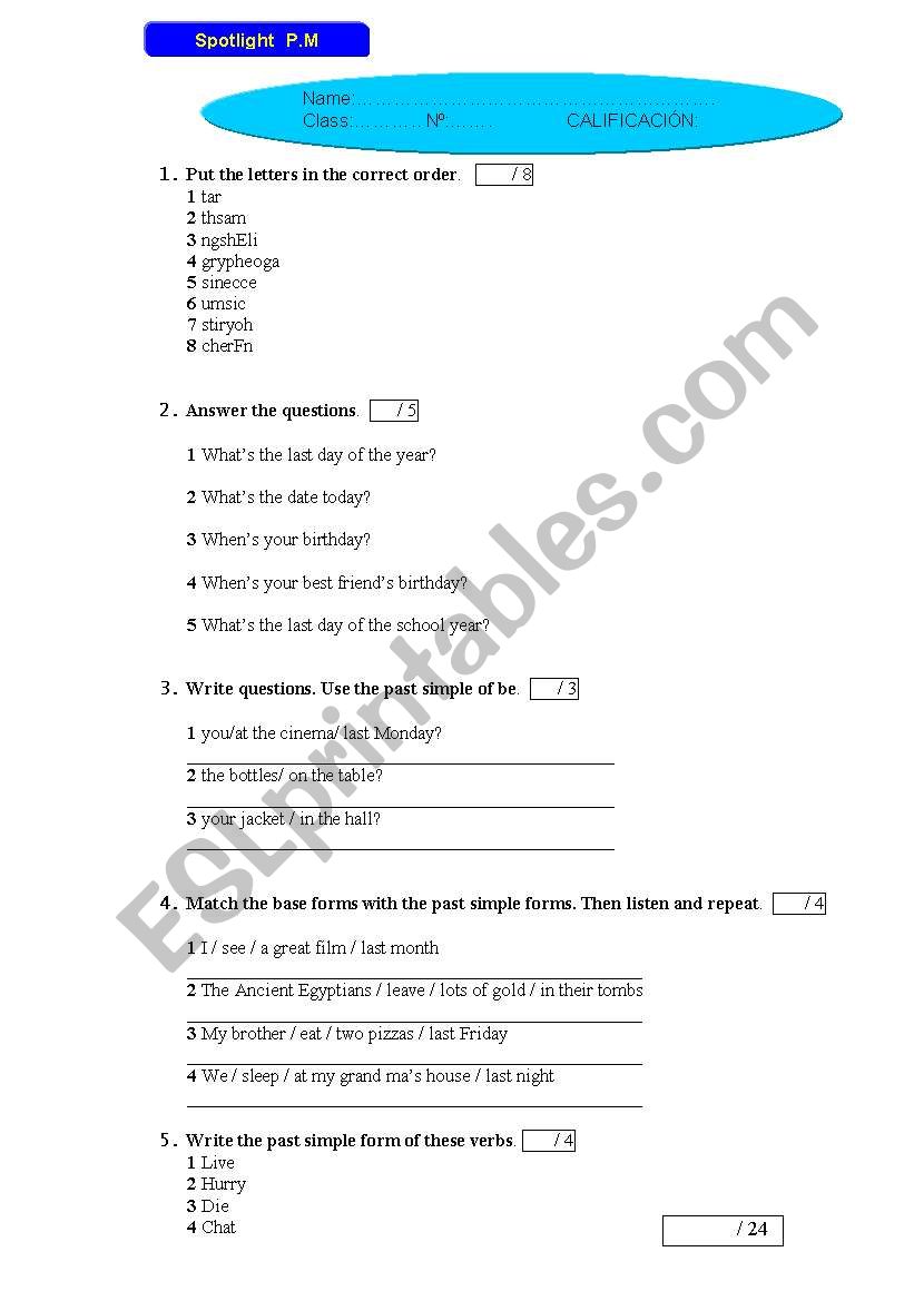 Past Simple exercises for practice