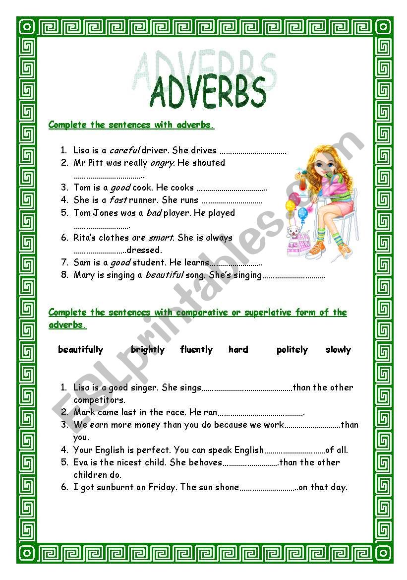 ADVERBS - FORM AND COMPARISONS