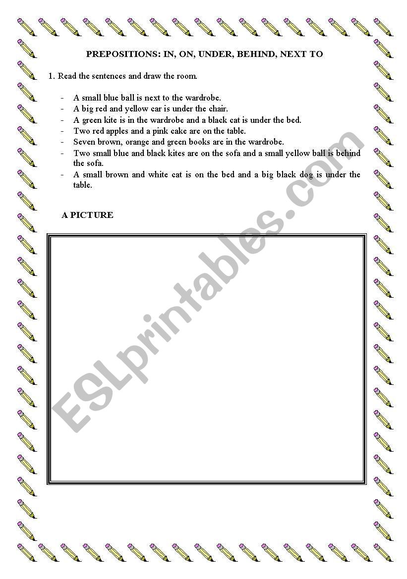 prepositions worksheet