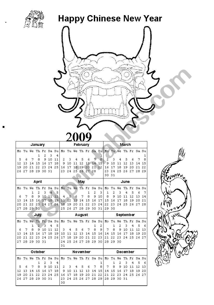 Happy Chinese New Year worksheet