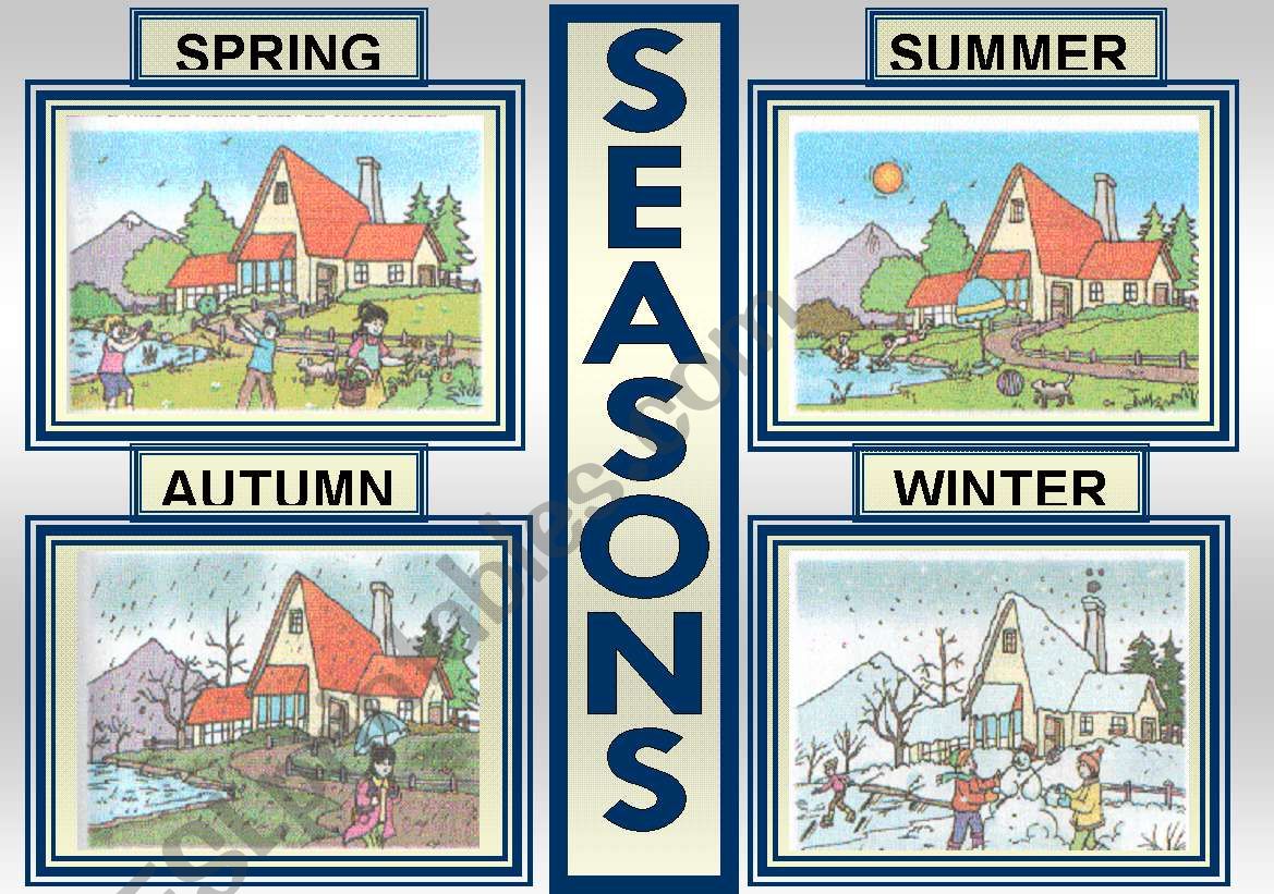 SEASONS POSTER worksheet