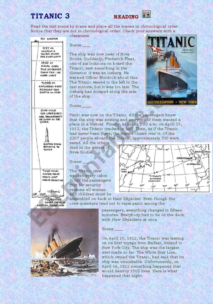 TITANIC 3 worksheet