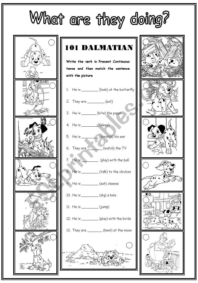 101 DALMATIAN - PRESENT CONTINUOUS