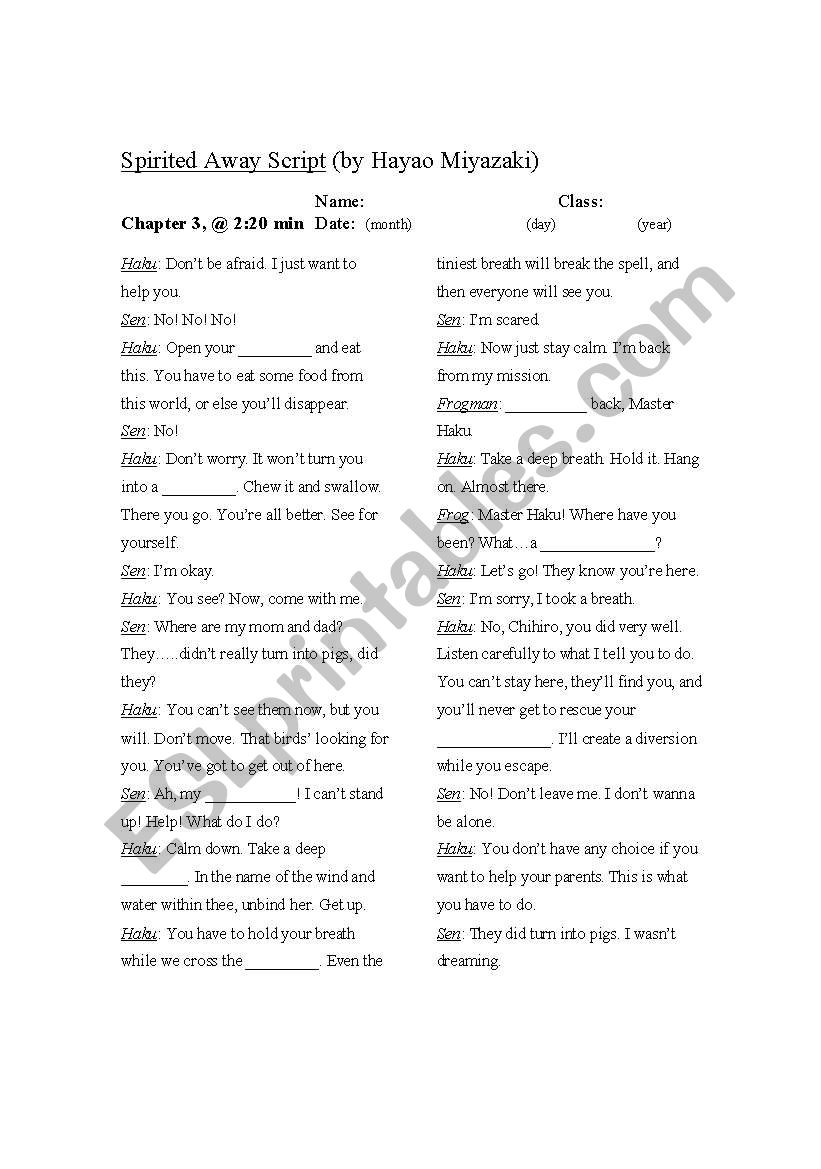 spirited-away-script-worksheet-esl-worksheet-by-heisho