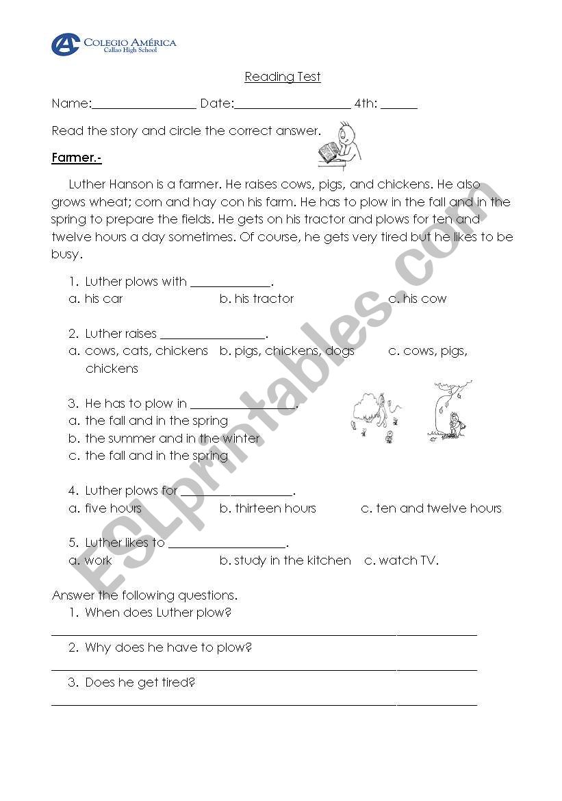 Reading Test 