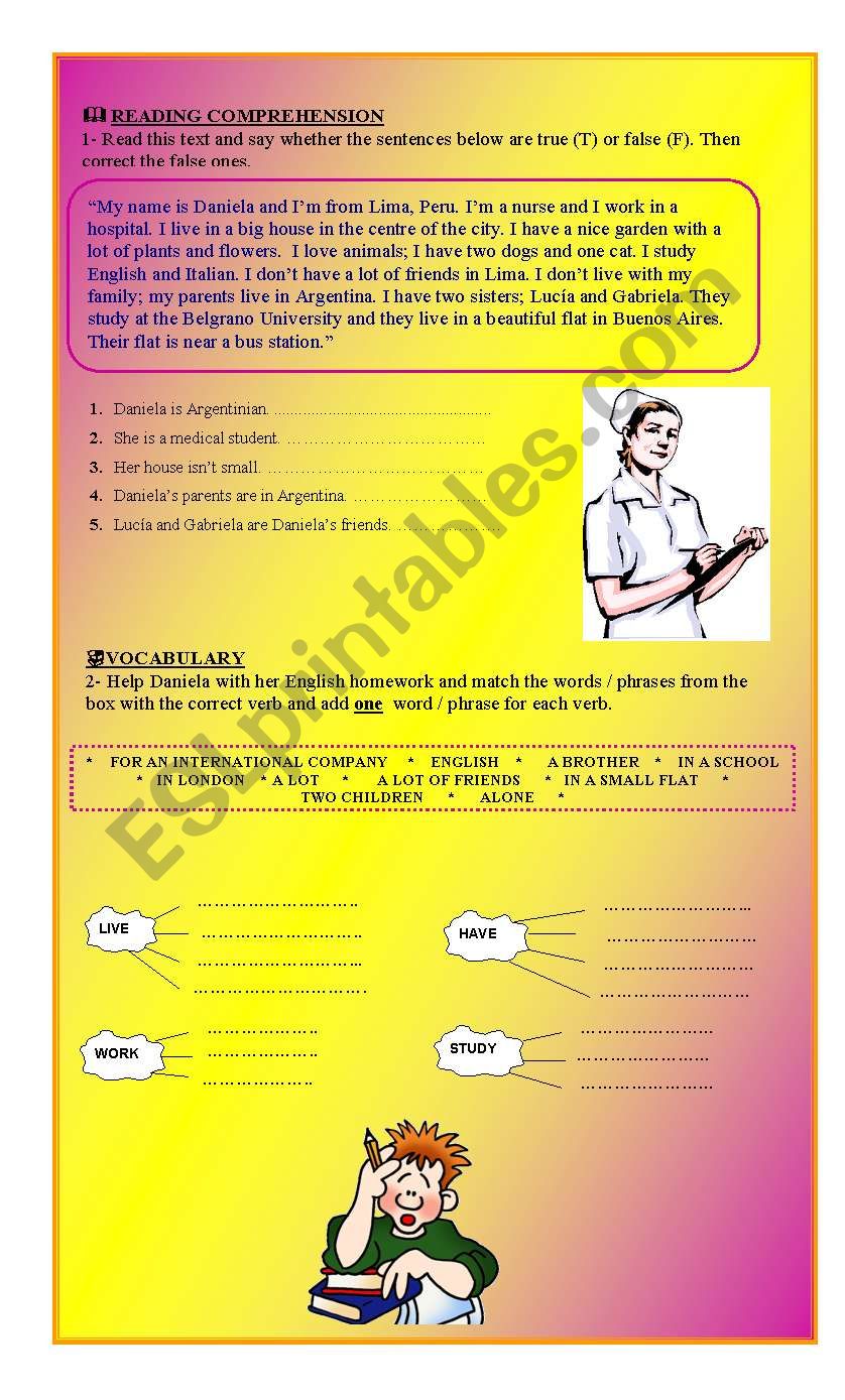 Family worksheet