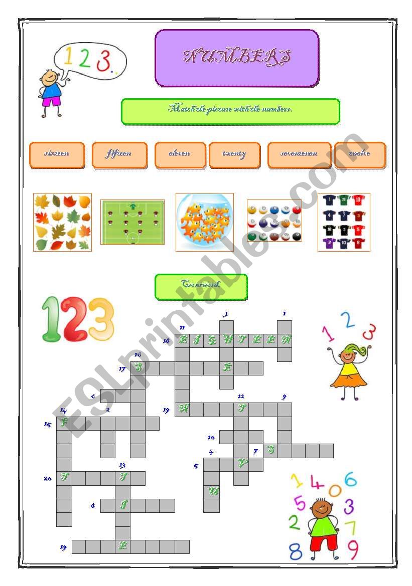 Numbers worksheet