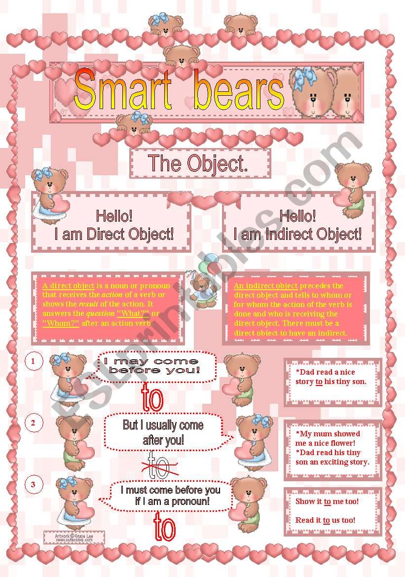 Direct & Indirect Object. worksheet