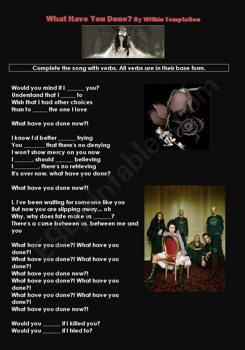 What have you done by Within temptation