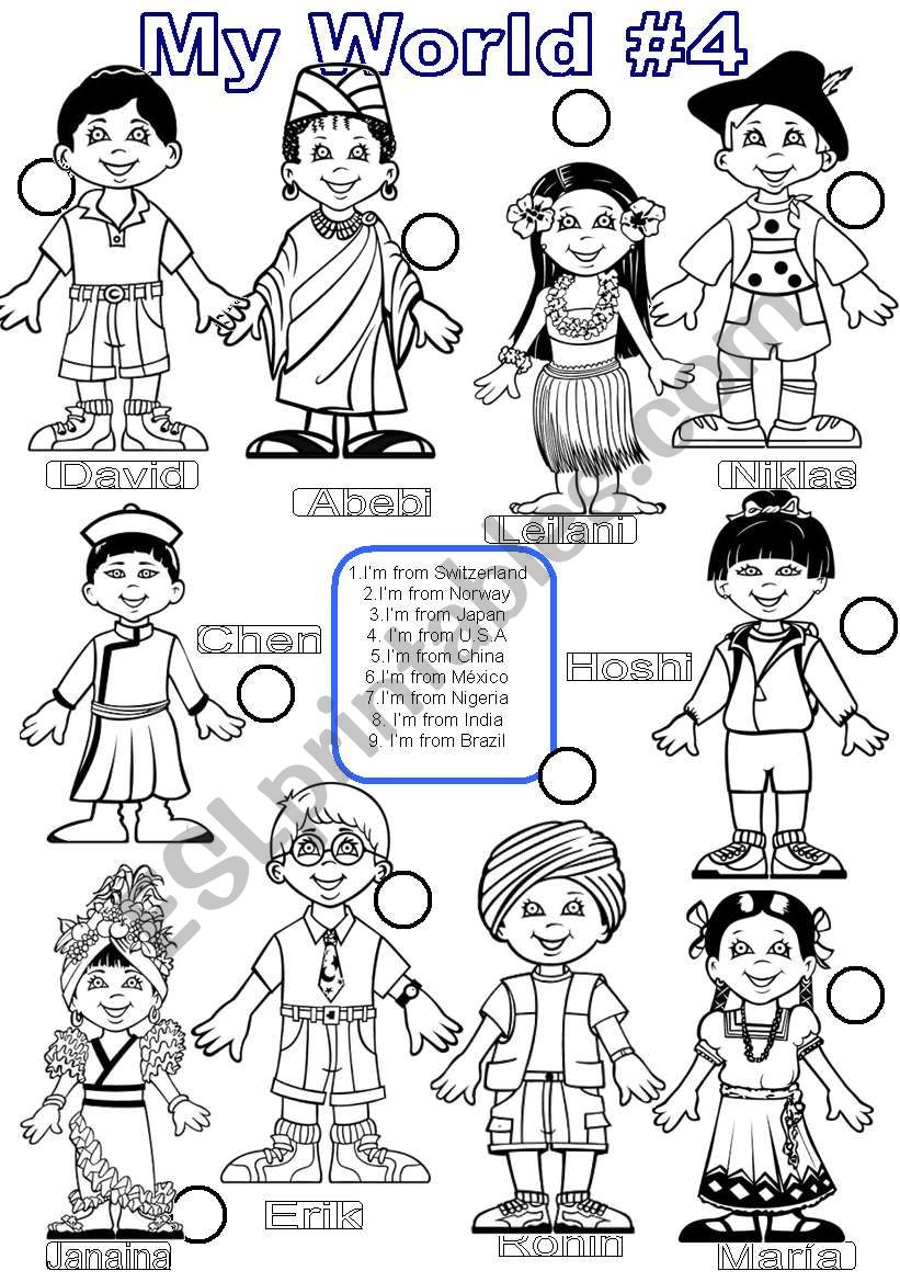 Countries - #4 Answer key on second page