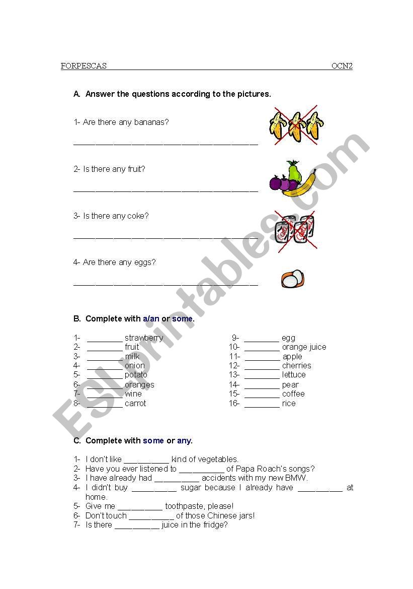 countable and uncountable worksheet