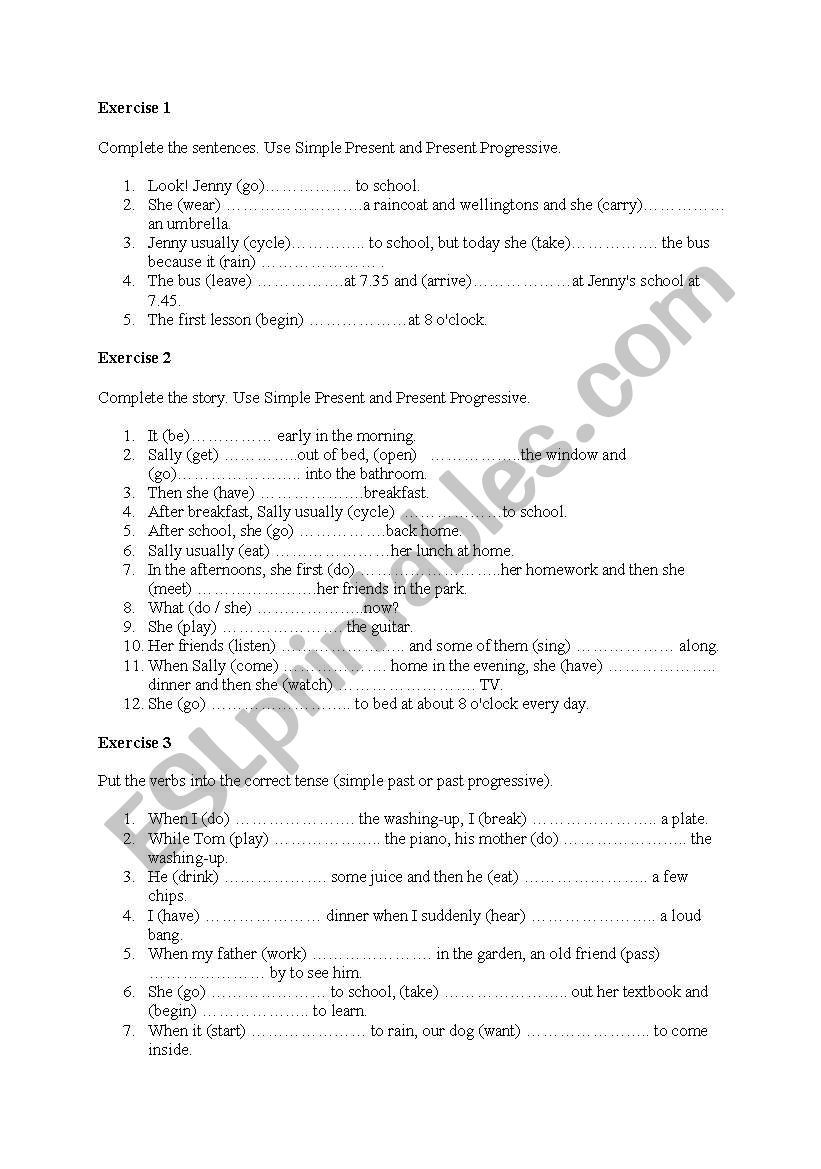 Simple Present worksheet