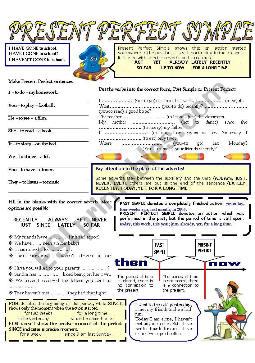 PRESENT PERFECT SIMPLE --- exercises