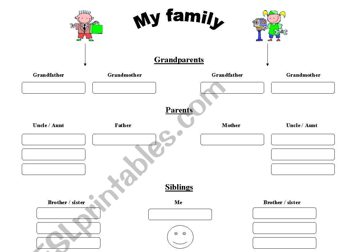 family tree worksheet