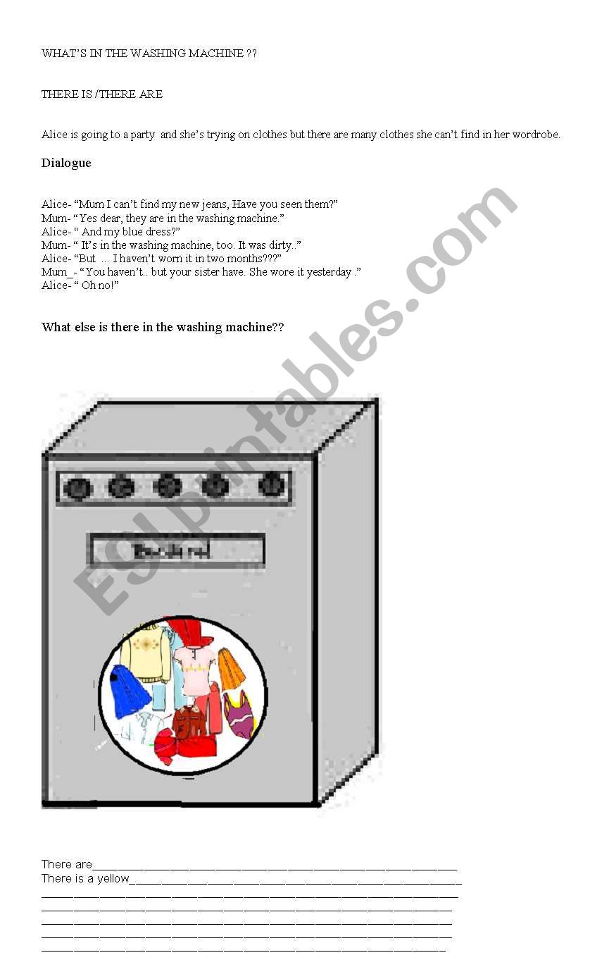 whats in the washing machine?