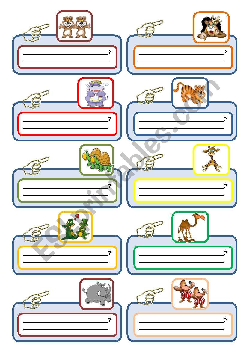 DEMONSTRATIVES AND WILD ANIMALS - PAGE 2